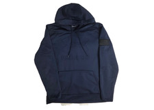 Under Armour Freedom Print USA Flag Embroidered Mens Blue Long Sleeve Hoodie L