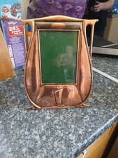 Art Nouveau/Arts and Crafts Photograph Frame Copper Handbeaten Cornishgalleon Vg
