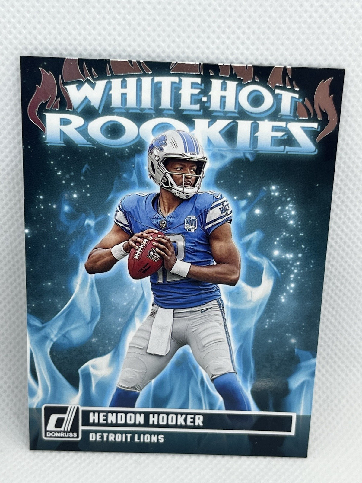 HENDON HOOKER 2023 Donruss White Hot Rookies #WHR-10 Detroit Lions RC
