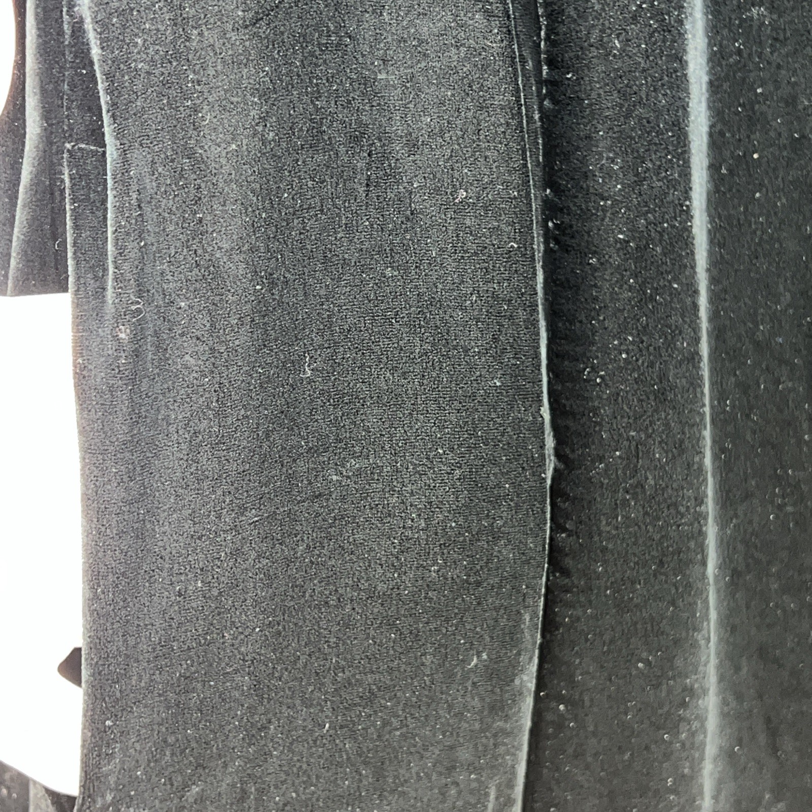 J. Jill Blazer Women L Black Velvet Silk  Single Button Pocket Jacket Blazer