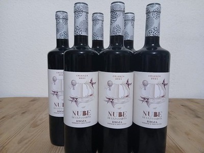 (10,00 /1L) 6 Fl. Nube Rioja CRIANZA Bodegas Leza Garcia Spanien Rotwein 2021er