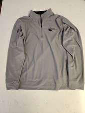 Adidas Gray Quarter-Zip Pullover L