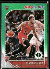 2019-20 Panini NBA Hoops Premium Stock Daniel Gafford #243 RC Green Prizm Bulls