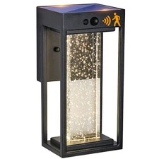 Solar Outdoor Wall Light with 3 Modes Motion Sensor Crystal Exterior Sconce w...