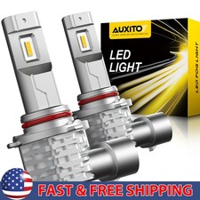 AUXITO LED Fog Driving Light Bulb H10 9145 9140 Amber Yellow 3000K CANBUS H 2/4X