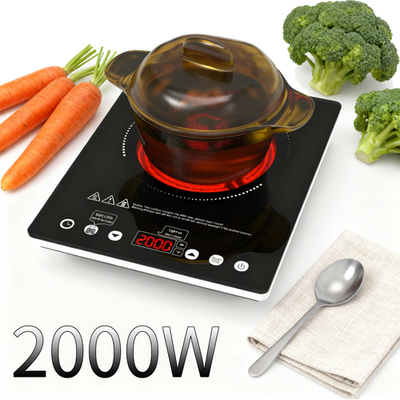 #ad #ad 1800W Electric Cooktop 14quot; Single Burner Infrared Hot Plate Ceramic Stove Top $55.99