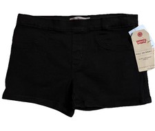 Levi's Girl's Pull-On Shorty Shorts Black - Size 12