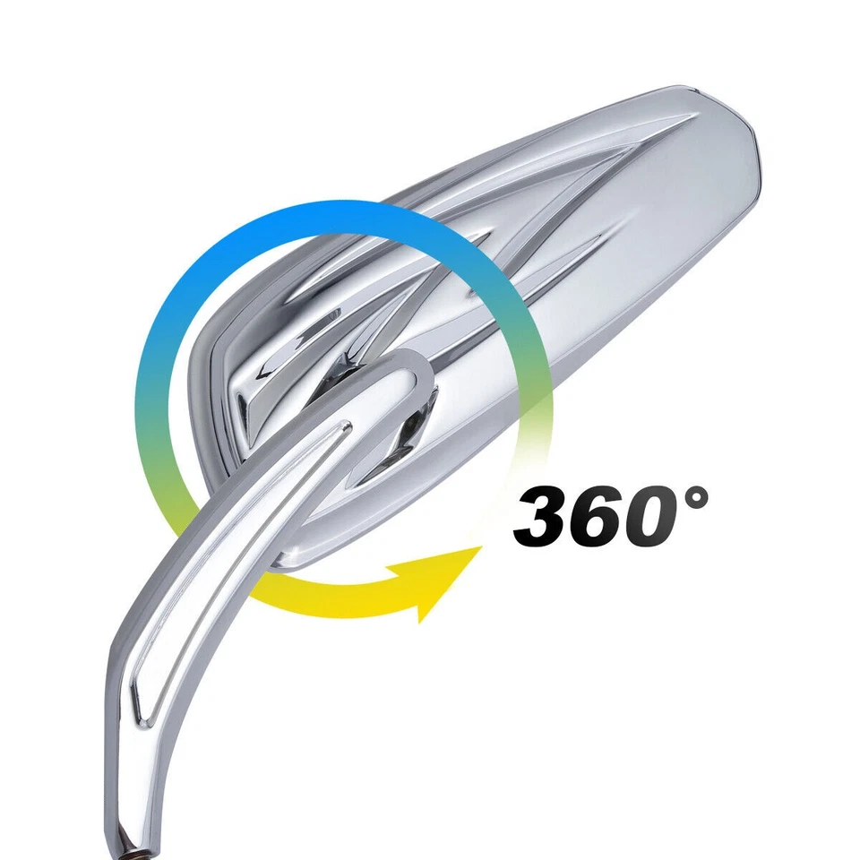 For Harley Davidson Breakout CVO Pro Street Motorcycle Side Mirrors Chrome Foto 2 de 4