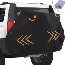 Bike Cover for Transport on Rack, 600D Oxford Bike Rack Cover Heavy Duty Bicy...