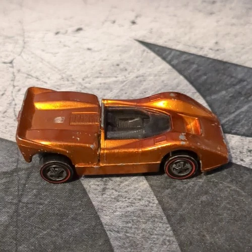 Hot Wheels McLaren M6A Orange Redline Wheels Diecast Car 1:64 1969