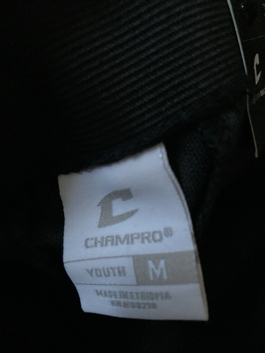 Champro Baseballhose Jugend Gr. M schwarz MVP Serie unten offen doppeltes Knie neu mit Etikett