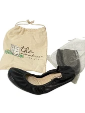 NEW The Storehouse Flats Foldable Leather Ballet Shoes Black Size 6