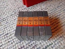 6 x Sony PRO-X L500 Betamax Tape For Super Beta Format *Sealed - READ*