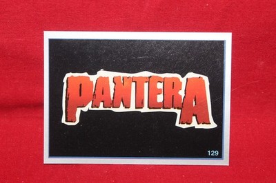 Argentina Ultra Figus Rock Sticker Card #129 Pantera Qty Available