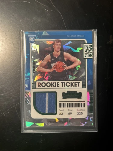 2021 Contenders Rookie Ticket Swatched Franz Wagner #RTS-FWA Green Ice (MEM, RC)