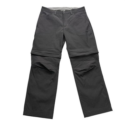 Eddie Bauer Convertible Tech Pant Mens 34x30 Black Outdoor Hiking Zip-Off Pants