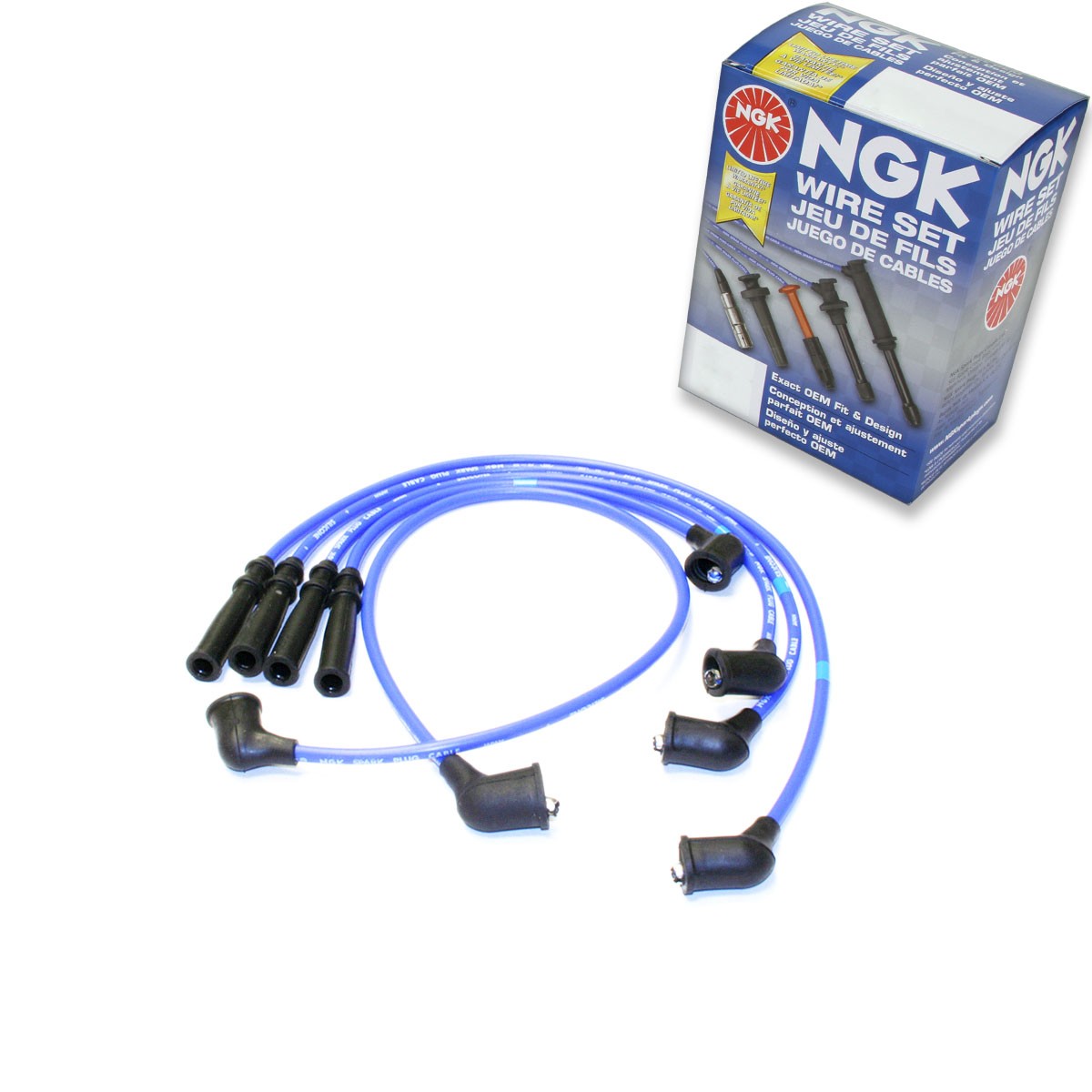 NGK 9177 RC-NX93 Spark Plug Wire Set for CH7430 96491 9203 86491 7477 7456 yw