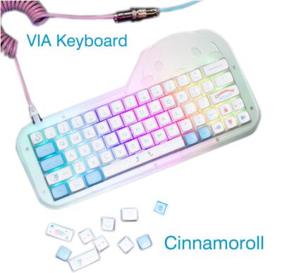 Cinnamon Dog Keyboard 64 Key 60% Hot Swappable Acrylic RGB 