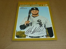 2020 Topps Heritage JUMBO GOLD 5 X 7 03/10 WELLINGTON CASTILLO WHITE SOX #177