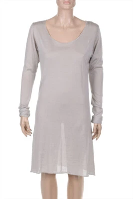 Manuelle Guibal. PARIS Robe Wool-Blend 3 = D 38 Cool Beige - Photo 1/4