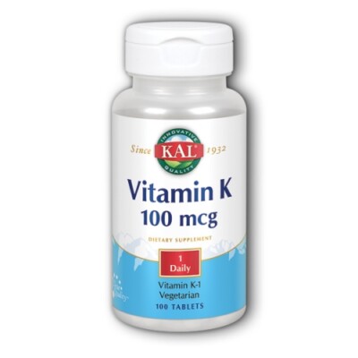 Vitamin K 100 mcg 100 Tabs By Kal