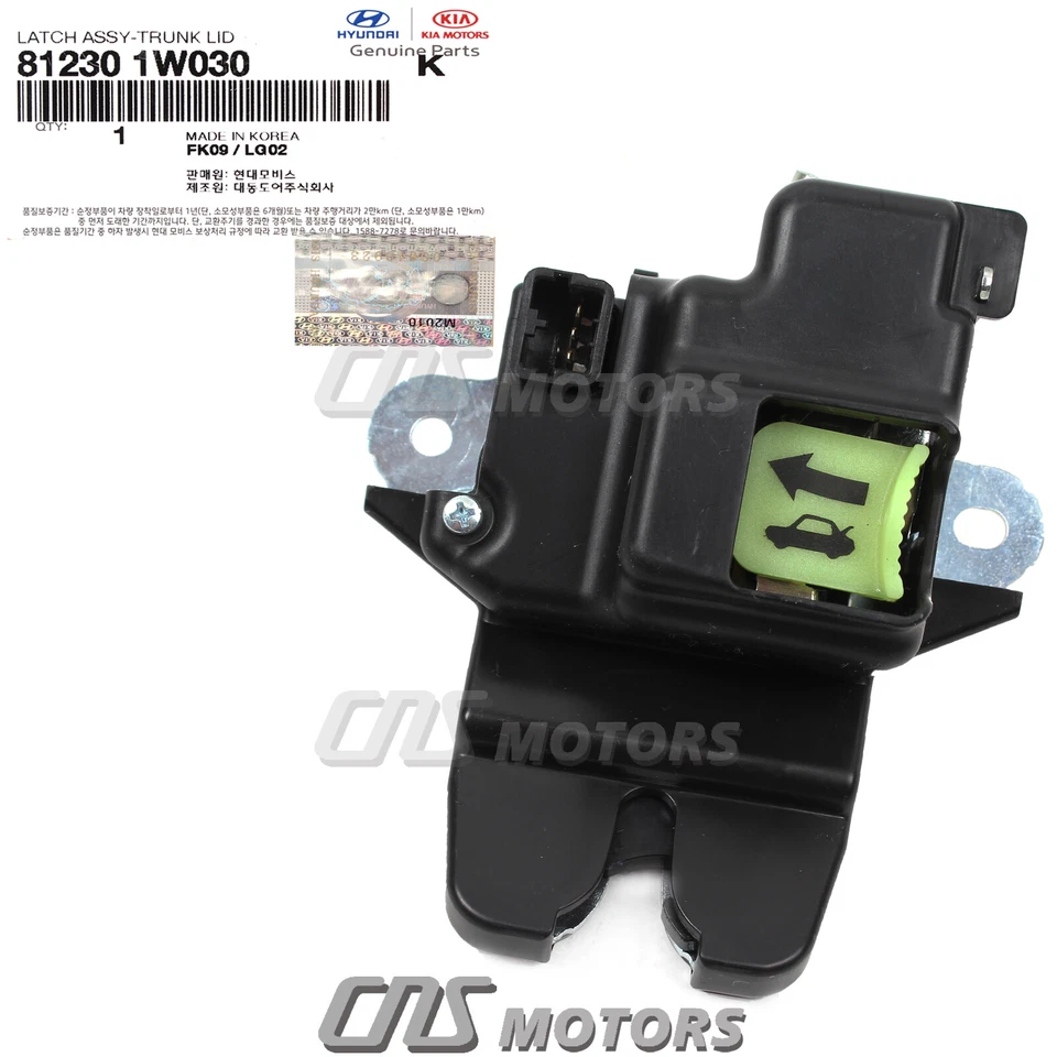 ⭐OEM⭐ Trunk Lock Latch w/ Smart Key Keyless Entry for 12-17 Kia Rio 812301W030 Foto 3 de 4