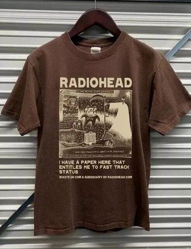Camisa Radiohead Band, Camiseta de Concierto Retro Años 90 Radiohead Vintage S-5XL - Imagen 2 de 3
