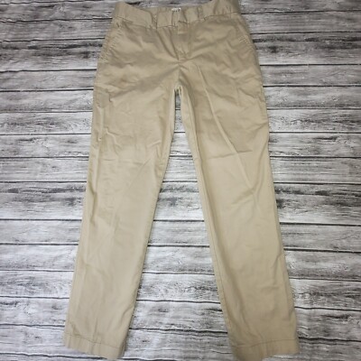 Gap Size 0 Womens Pants Straight Slim City Crop Casual Beige