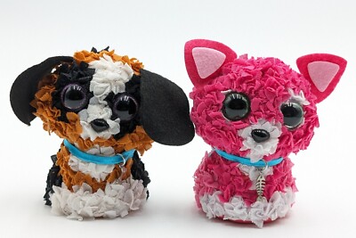 The Orb Factory Plushcraft Cat & Dog 