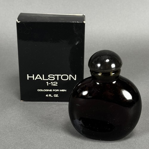 Vintage 90s Old Stock Halston 1-12 Cologne For Men 4 fl oz w/ Original Box