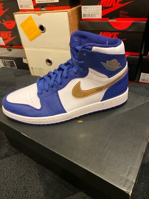 Size 11.5 - Air Jordan 1 Retro High Gold Medal for sale online | eBay