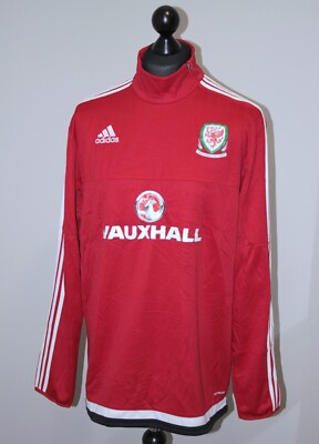 Wales Nationalmannschaft Training Fußball Pullover Jacke Adidas 16/17 Gr. XL