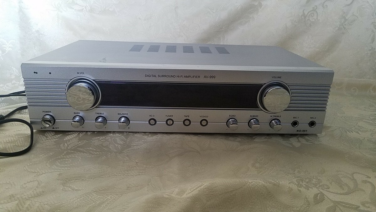 DIGITAL SURROUND HI-FI AMPLIFIER MODEL AV-999 USED | eBay