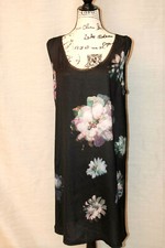 Vera Wang Black Floral dress US size XL