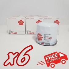 6x Pack of Sakura C-19410 Oil Filters - Equivalent of Ryco Z781