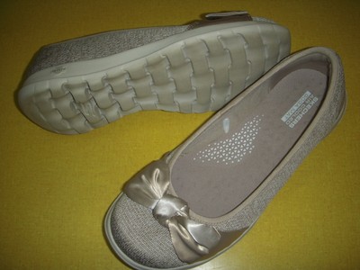 skechers go walk lite silver