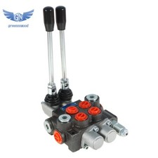 2 Spool 11 GPM Hydraulic Monoblock Double Acting Control Valve SAE Ports