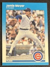1987 Fleer Jamie Moyer Baseball Rookie Card (RC) #570 Cubs Pitcher VG O/C. rookie card picture