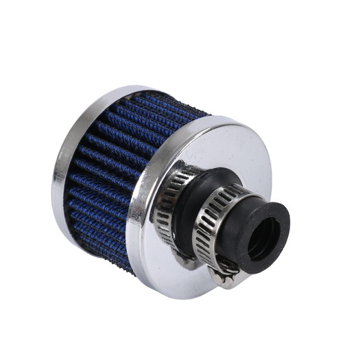 Blue Cold Air Intake Filter Turbo Vent Crankcase Car Breather Valve Cover 12mm - Picture 5 of 14