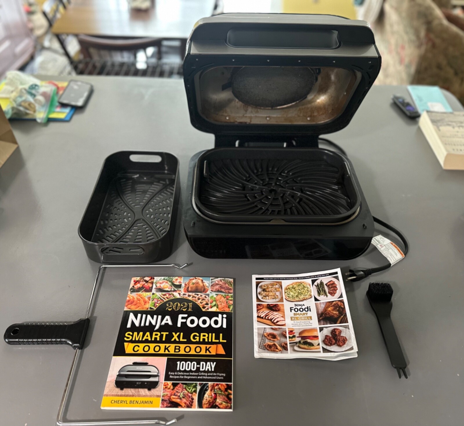 Ninja Foodi FG551 Smart XL Indoor Grill Black Fundación Bolsa de