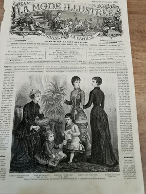 Ancienne Revue "LA MODE ILLUSTRÉE" - Numéro 3 - Dimanche 18 Janvier 1880 - Occasion