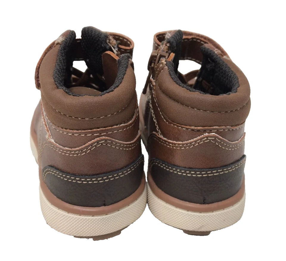 Jumping Beans Toddlers Boy's Grunge Outdoor Hiking Boots Brown Size:7 98O - Image 3 of 4