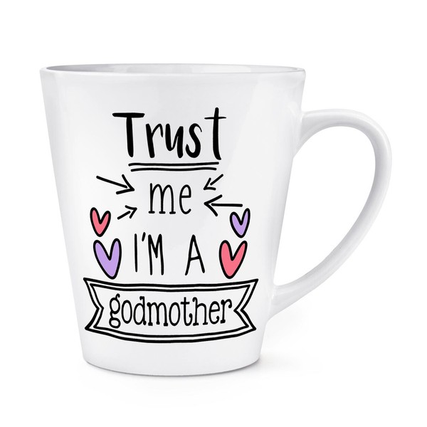 Trust Me I'm A Godmother 341Ml Latte Becher Tasse Muttertag Worlds Best Toll-image