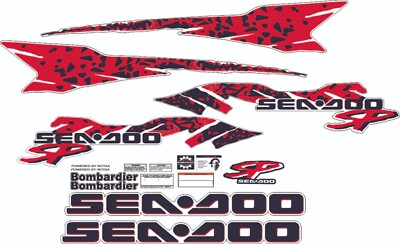 Xp 95 Sticker SEADOO XP 1995 Graphics / Decal / Sticker Kit CUSTOM RED | eBay