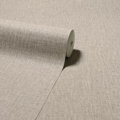 Arthouse Tapete Texturierter Leinen-Faser Effekt - Creme 295003
