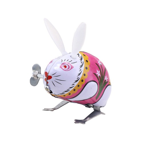 6 Pcs Clockwork Gift Metal Bunny Toy Wind Up Jumping Toy Children Jumping Rabbit - Picture 7 of 11