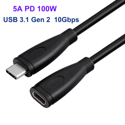 USB C Extension Cable(6.6FT/2M),USB-C 3.1 Gen2 10Gbps for MacBook Samsung Google