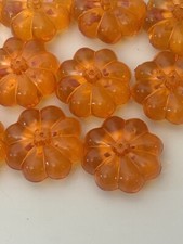 Lot of 11 Plastic Decorative Small Pumpkins