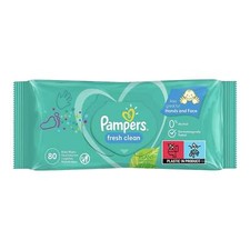 Pampers Fresh Clean Baby Wipes, 80 Wipes