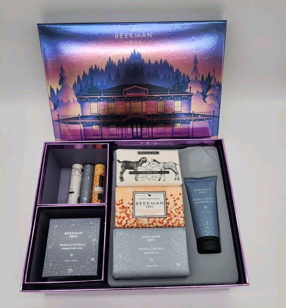 BEEKMAN 1802 Twinkle Twinkle BOUNTY BOX Gift Set Soap Body Cream